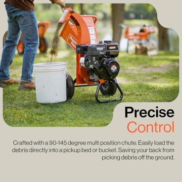 Powerful Mini Wood Chipper Shredder for Yard Cleanup