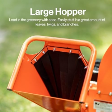 Powerful Mini Wood Chipper Shredder for Yard Cleanup