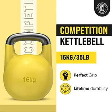 Kettlebell Kings Adjustable Kettlebell for Strength Training - 16 KG Kettlebell Set for Home Gym, Fi...