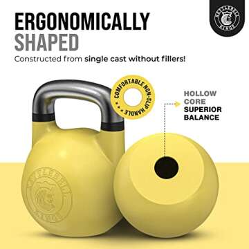 Kettlebell Kings Adjustable Kettlebell for Strength Training - 16 KG Kettlebell Set for Home Gym, Fitness, Cardio Workouts - Full Body Exercise Equipment for Muscle Building and Endurance Training