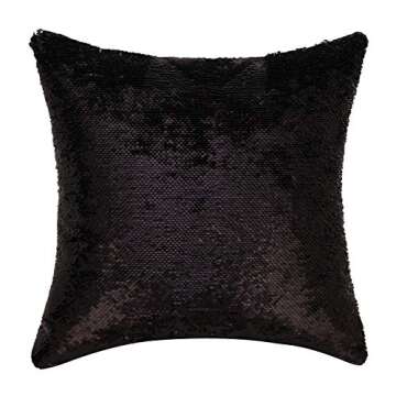 Merrycolor The Office Throw Pillow Cover Dwight Schrute Mask Sequin Pillowcase Mermaid Decorative Cushion Cover Funny Gag Gifts 16 X 16 Inch