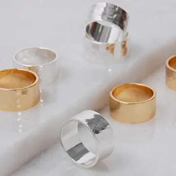 Stylish Chunky Sterling Silver Rings for Women - Gift-Ready