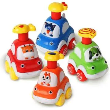 Animal Car Toys for Toddlers Aged 1-3 Years