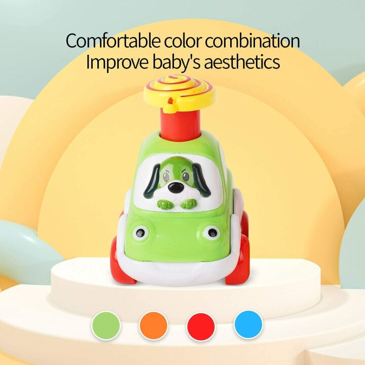 Animal Car Toys for Toddlers Aged 1-3 Years