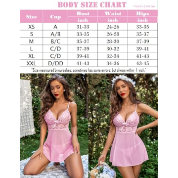 Avidlove Women's Lace Babydoll Lingerie - Sexy Nightwear