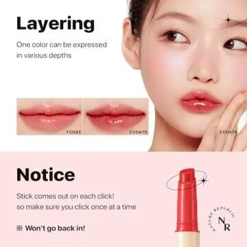 Nature Republic HONEY MELTING LIP (04 POMEGRANATE) SOFT LIP STICK, korean lip, Lip Gloss, Glow lip, glossy, lip balm, lip crayon, jelly gloss, lip pen, tint, korean make up