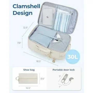 BAGSMART Carry On Travel Backpack with Anti-theft Features