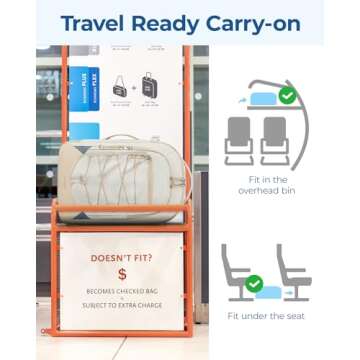 BAGSMART Carry On Travel Backpack with Anti-theft Features
