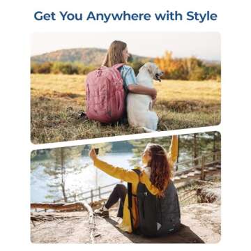 BAGSMART Carry On Travel Backpack with Anti-theft Features