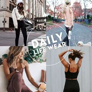 4 Pack High Waisted Tummy Control Leggings - Stylish & Durable