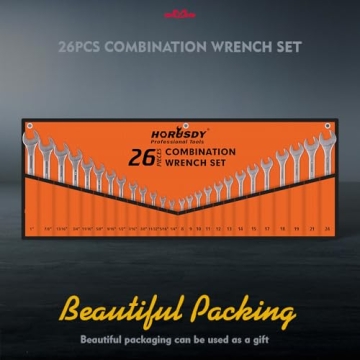 Buy HORUSDY 26-Piece Wrench Set | SAE and Metric Combination