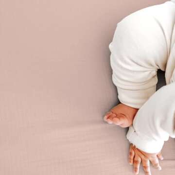 Newton Baby Mini Crib Sheets (2-Pack) | Organic Muslin Cotton, Ultra Breathable & Soft Baby Sheets, ...