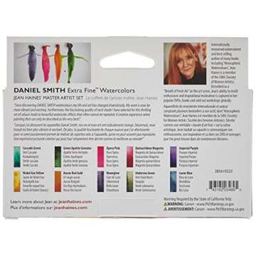 DANIEL SMITH Watercolor, 5ml tubes, Jean Haines Master Artist Set 10 Watercolor Tubes (total 10 pieces) 285610223, 0.17 Fl Oz (Pack of 10)