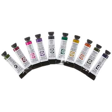 DANIEL SMITH Watercolor, 5ml tubes, Jean Haines Master Artist Set 10 Watercolor Tubes (total 10 pieces) 285610223, 0.17 Fl Oz (Pack of 10)