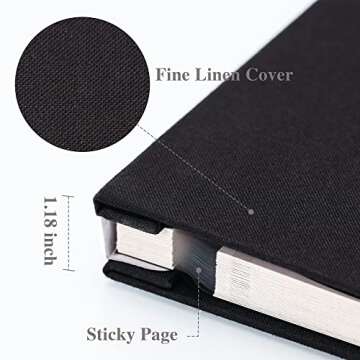 Vienrose Large Photo Album Self Adhesive for 4x6 5x7 8x10 Pictures Scrapbook Album DIY Scrap Book 40...