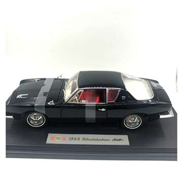 Resin Car Vehicle Model Fit for Studebaker 1963 1 18 Retro Coupe Classic Alloy Car Model Collectibles Souvenir Display Festive Deluxe Gift