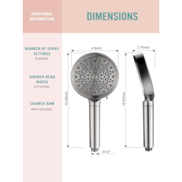 Cobbe Filtered Shower Head with 6 Spray Modes