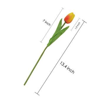 EZFLOWERY Real Touch Artificial Tulips for Any Occasion