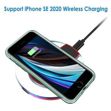 JETech iPhone SE 3/2, 8, 7 Case - Shockproof & Clear