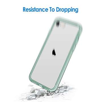 JETech iPhone SE 3/2, 8, 7 Case - Shockproof & Clear