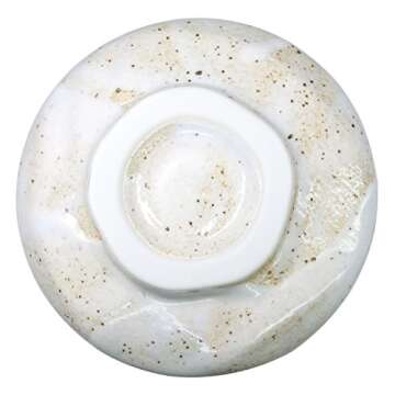 Mino Ware Japanese Handcrafted Matcha Tea Bowl Beige, Matcha Tea Cup Ceremony, Authentic Pottery, Yuki Shino Chawan