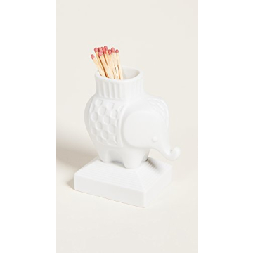 Jonathan Adler White Elephant Match Strike Elegant Decor