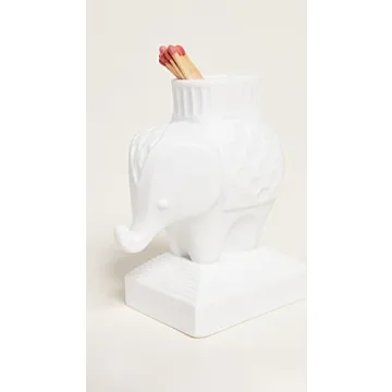 Jonathan Adler White Elephant Match Strike Elegant Decor
