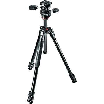 Manfrotto 290 Xtra 3-Section Aluminum Tripod with 804 3-Way Pan and Tilt Head