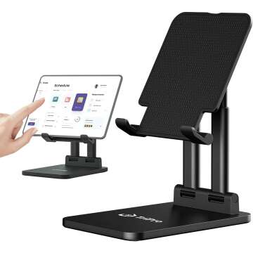 TriPro Tablet Stand -Portable Monitor Stand,4.72" Wide, Adjustable & Foldable, Super Sturdy,Tablet H...