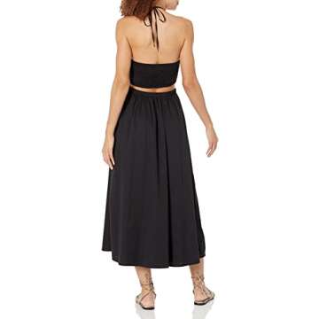 The Drop Women's Brinda Cotton Cutout Halter Maxi Dress – Stylish & Versatile