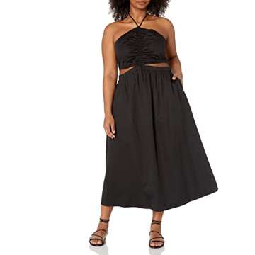 Stylish Brinda Cotton Cutout Halter Maxi Dress for Women