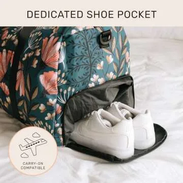 Jadyn 22" Women's Large Duffel/Weekender Bag with Shoe Pocket, Travel Bag