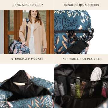 Jadyn 22" Women's Large Duffel/Weekender Bag with Shoe Pocket, Travel Bag