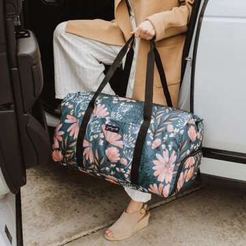 Jadyn 22" Women's Large Duffel/Weekender Bag with Shoe Pocket, Travel Bag