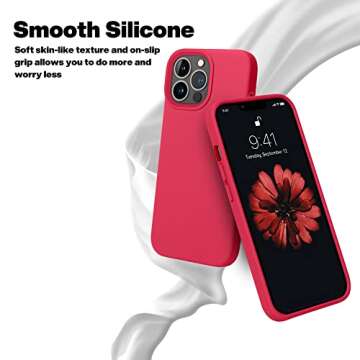 OTOFLY Designed for iPhone 13 Pro Max Case, Silicone Shockproof Slim Thin Phone Case for iPhone 13 P...