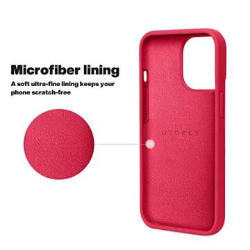 OTOFLY Designed for iPhone 13 Pro Max Case, Silicone Shockproof Slim Thin Phone Case for iPhone 13 Pro Max 6.7 inch (Red)