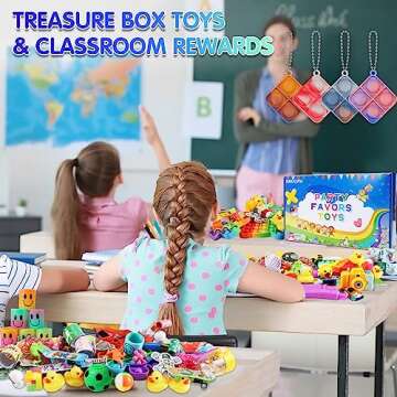 Navona(150Pcs)Fidget Toys Pack for Kids Stress Relief,Birthday Party Favors,Autism Sensory Toys,prize box toys for kids classroom,Carnival Prizes,Treasure Box Pinata