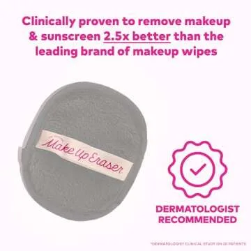The Original MakeUp Eraser, 7-Day Set, Erase All Makeup with Just Water, Including Waterproof Mascara, Eyeliner, Foundation, Lipstick, Sunscreen, and More! Cool Gal Neutrals, 7ct.