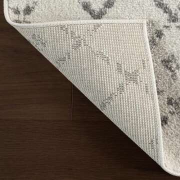 nuLOOM 2x8 Moroccan Blythe Area Rug, Grey, Faded Bohemian Design, Stain Resistant, For Bedroom, Dining Room, Living Room, Hallway, Office, Kitchen, Entryway