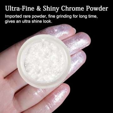BISHENGYF Pearl Chrome Nail Powder for Stunning Nails