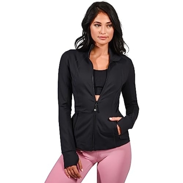 Women’s Lightweight Full Zip Running Jacket by 90 Degree By Reflex