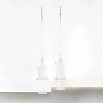 Richards Acrylic Closet Shelf Divider and Separator 6 Pack- Great for Storage and Organization in Bedroom, Bathroom, Kitchen and Office Shelves, Clear (9875300-3)