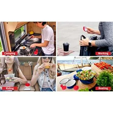 SIGNORAWARE Salt and Pepper Shakers Moisture Proof Set of 4 Small Mini Salt Shaker to go Camping Pic...