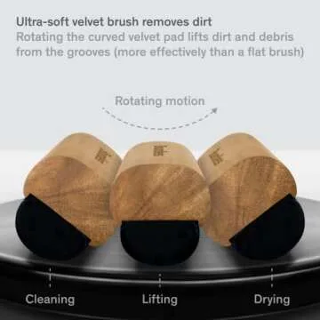 Boundless Audio Vinyl Record Cleaning Kit - 5-in-1 Vinyl Cleaner Kit Includes Record Brush, Stylus Cleaner, Cleaning Solution, Nylon Brush & Metal Case