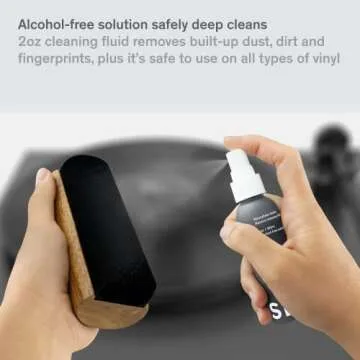 Boundless Audio Vinyl Record Cleaning Kit - 5-in-1 Vinyl Cleaner Kit Includes Record Brush, Stylus Cleaner, Cleaning Solution, Nylon Brush & Metal Case