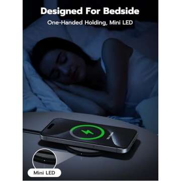 NewQ Wireless Charger, 15W Max Wireless Charging Pad for iPhone 15 14 13 12 11 X 8 Mini/SE/Pro/Max/Plus, Samsung Galaxy S23/S22/S21/S20/S10/S9/S8/S7/Note20/10/9/8, Air Pods/Pro/Galaxy Buds/+, 2 Packs