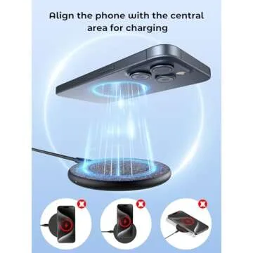 NewQ Wireless Charger, 15W Max Wireless Charging Pad for iPhone 15 14 13 12 11 X 8 Mini/SE/Pro/Max/Plus, Samsung Galaxy S23/S22/S21/S20/S10/S9/S8/S7/Note20/10/9/8, Air Pods/Pro/Galaxy Buds/+, 2 Packs