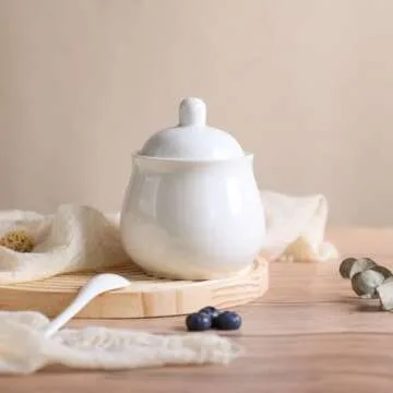 Ceramic Colorful Creamer and Sugar Set with Spoon