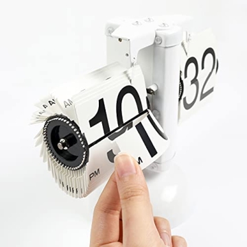 Mooas Flip Desk Clock - Retro Stylish Timepiece for Home