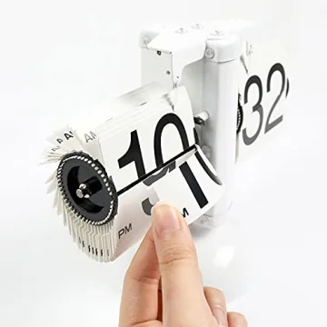 Mooas Flip Desk Clock - Retro Stylish Timepiece for Home